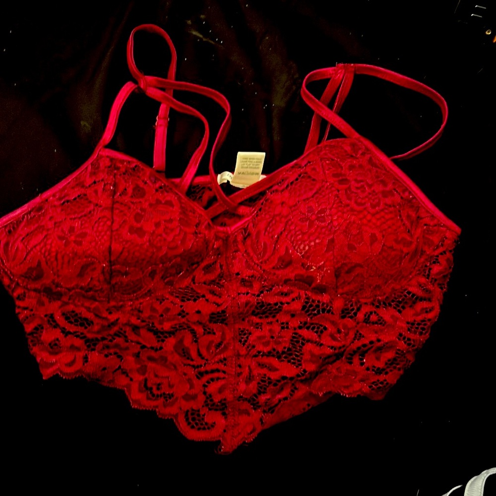 Burgundy bralette